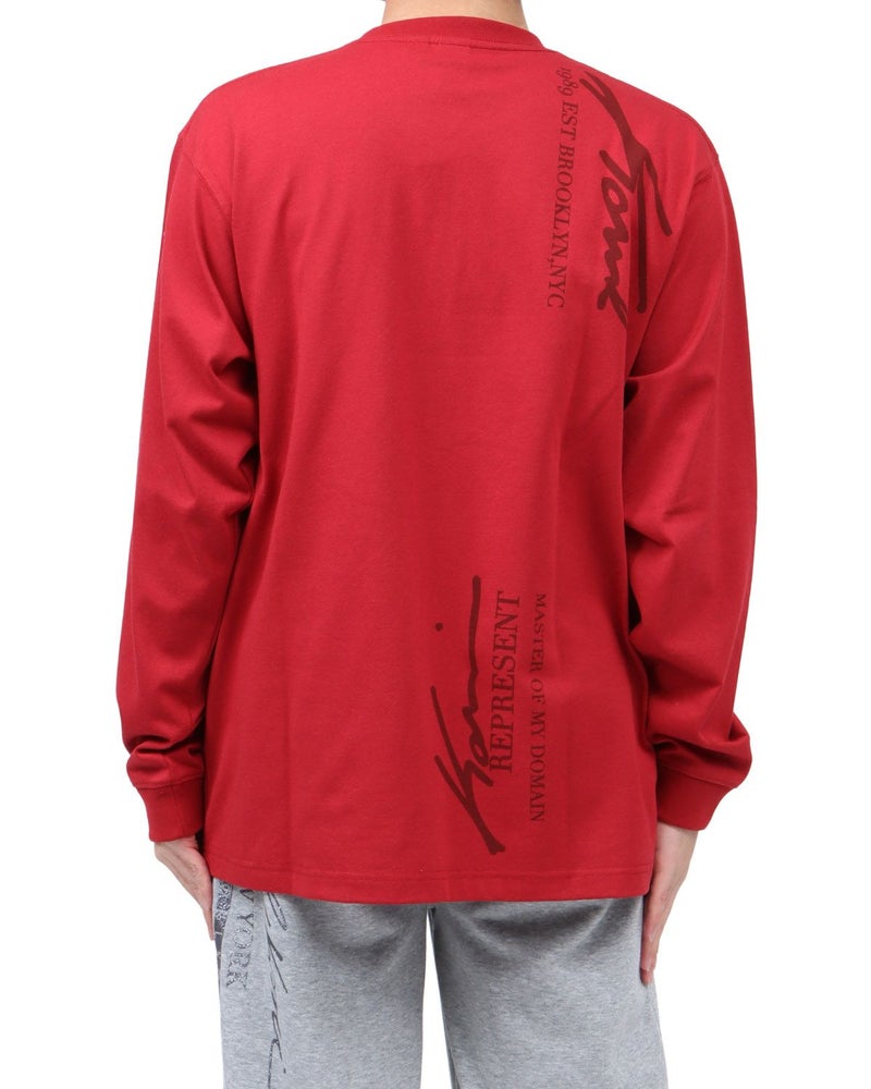 レッド：173cm63kg(Lサイズ着用)