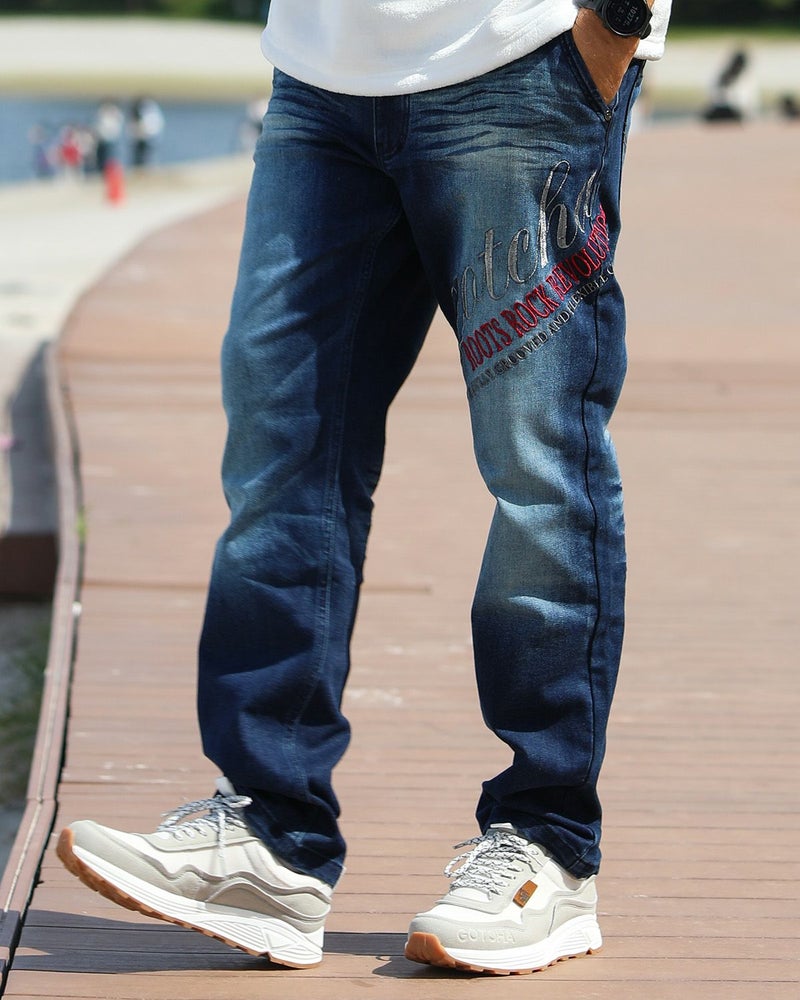 インディゴ：183cm/70kg(Lサイズ着用)