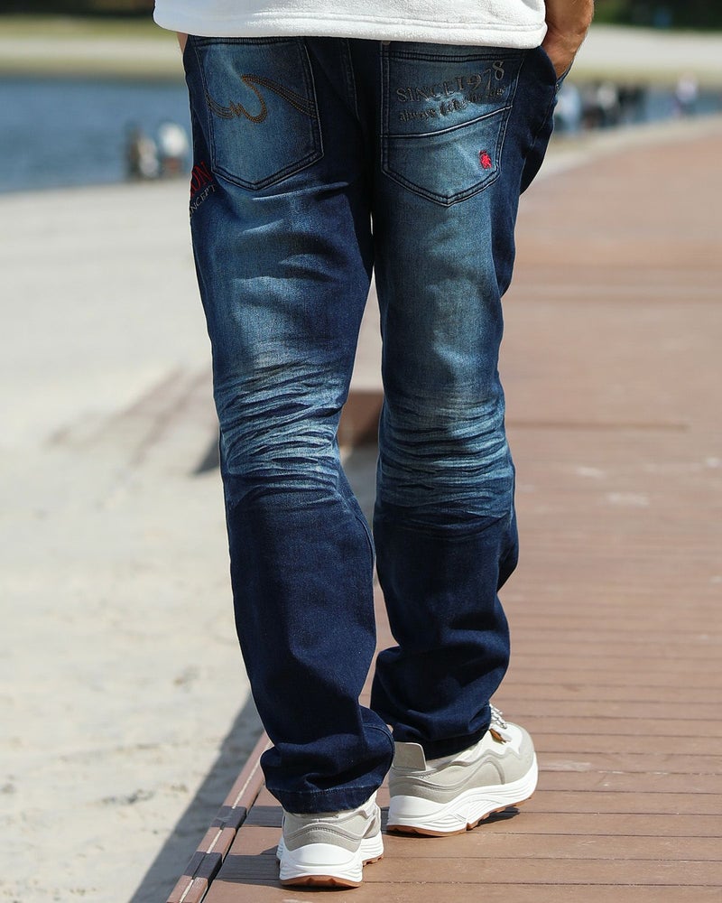 インディゴ：183cm/70kg(Lサイズ着用)