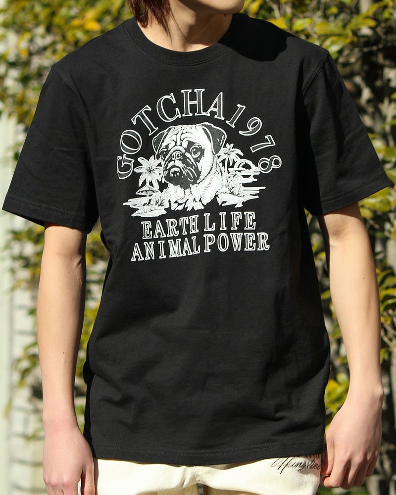 ブラック×パグ：168cm/56kg(Mサイズ着用）