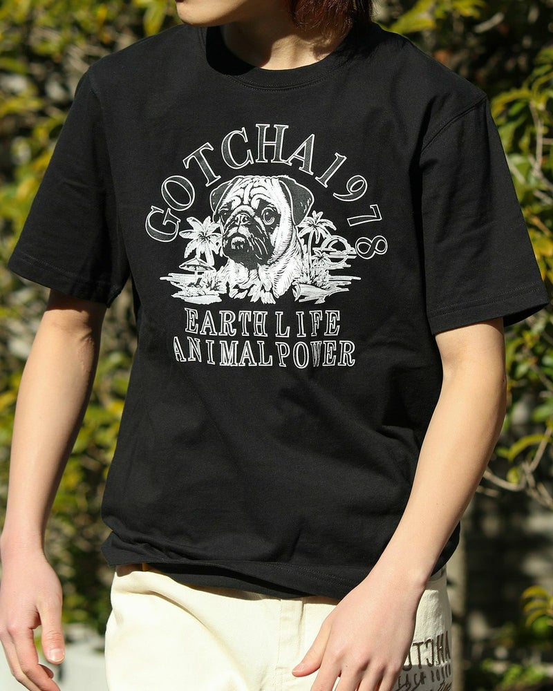 ブラック×パグ：168cm/56kg(Mサイズ着用）