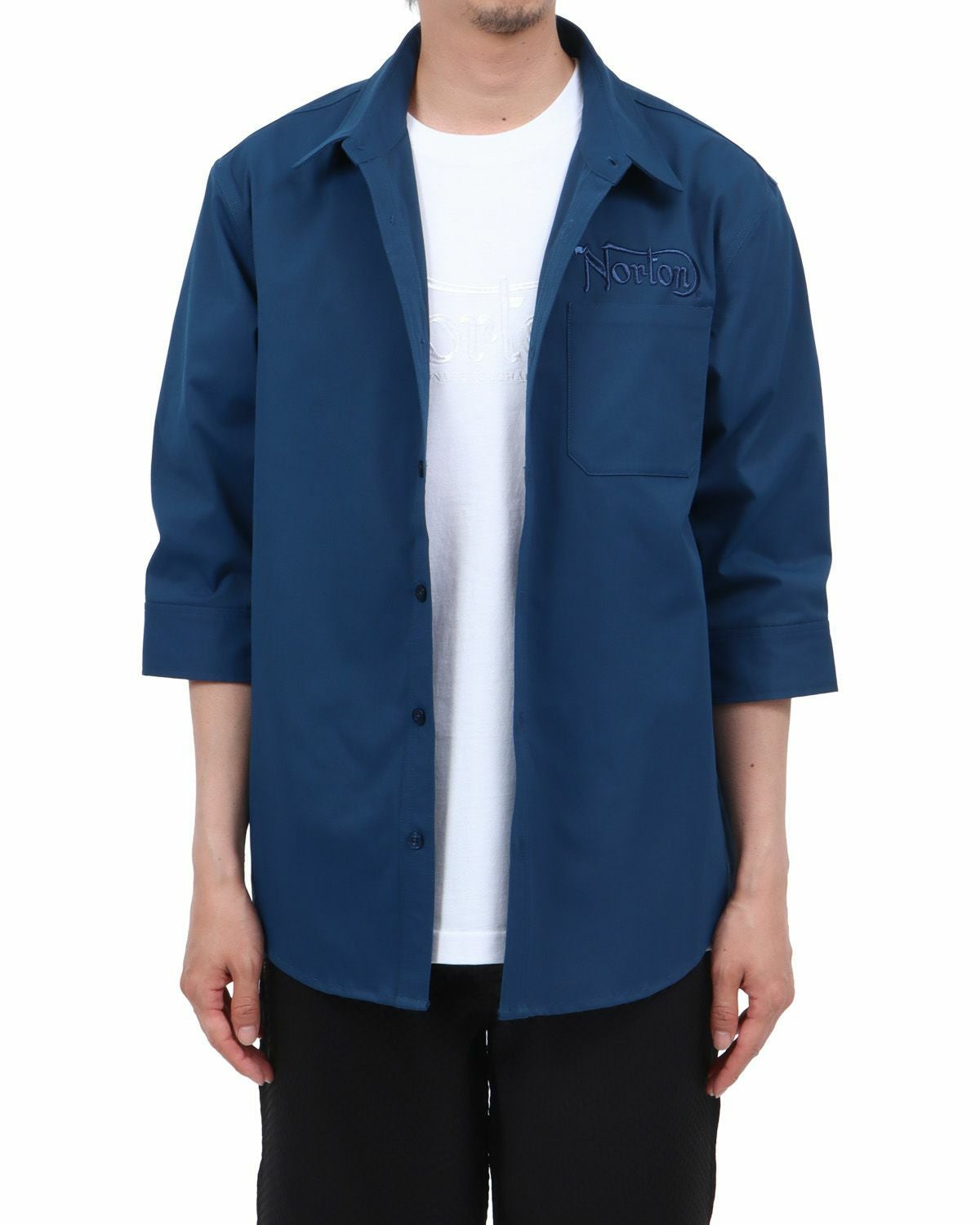 ブルー：174cm62kg(Lサイズ着用)