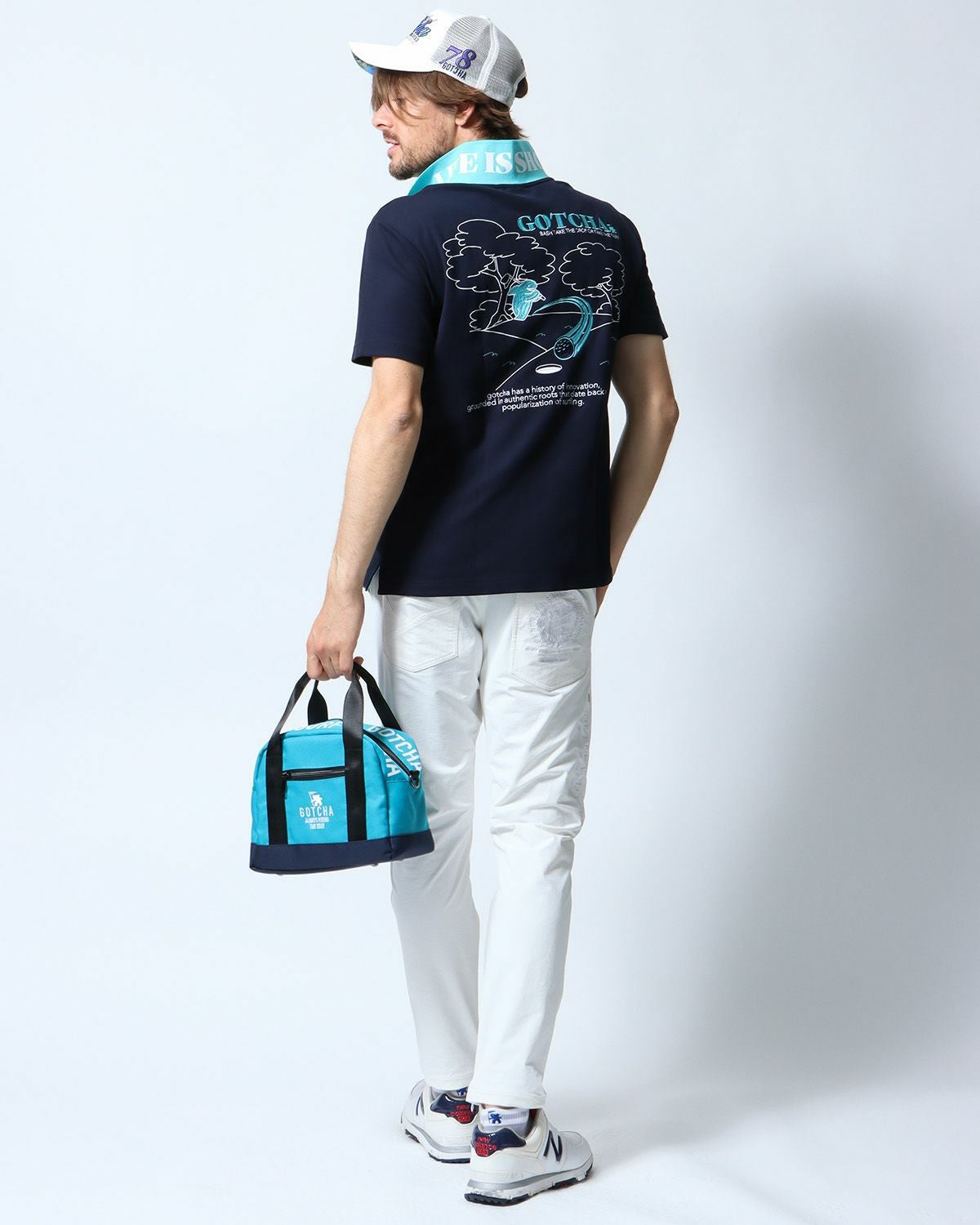 ネイビー：183cm/70kg(Lサイズ着用)