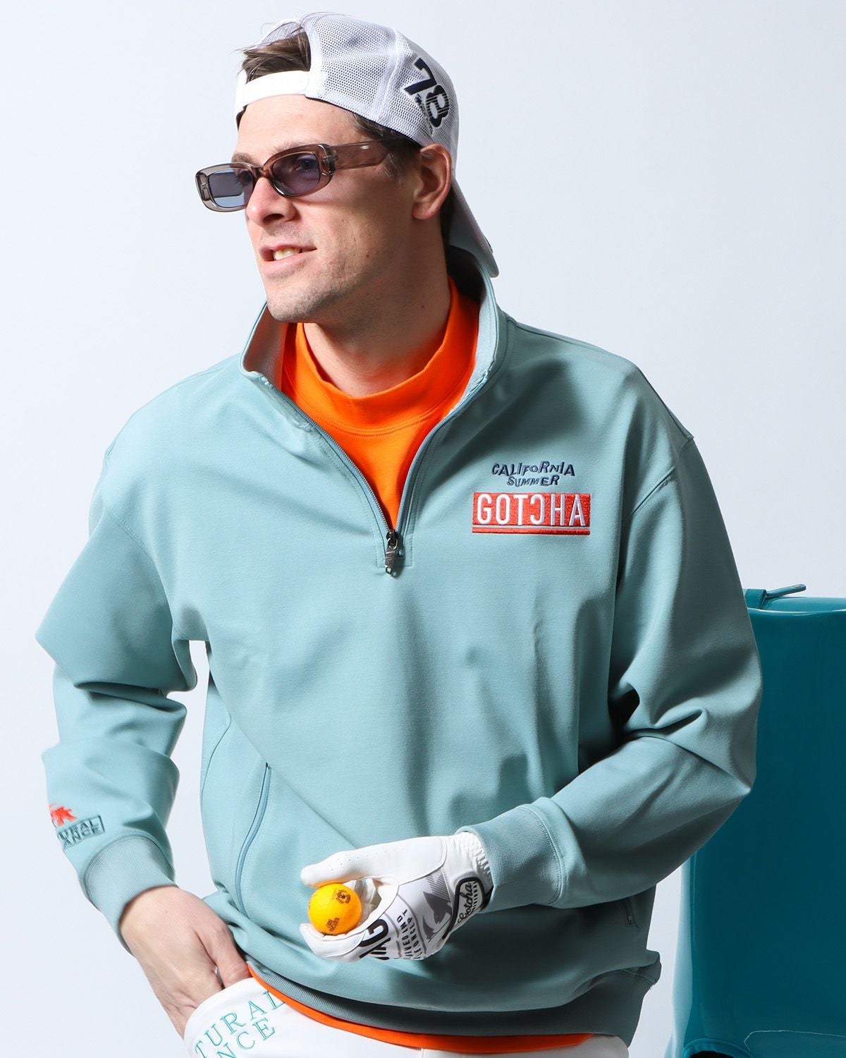 ブルーグレー：183cm/70kg(Lサイズ着用)