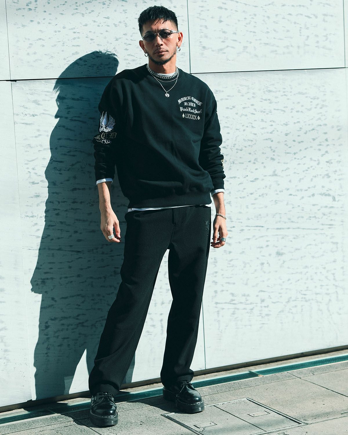 ブラック:183cm(Lサイズ着用)