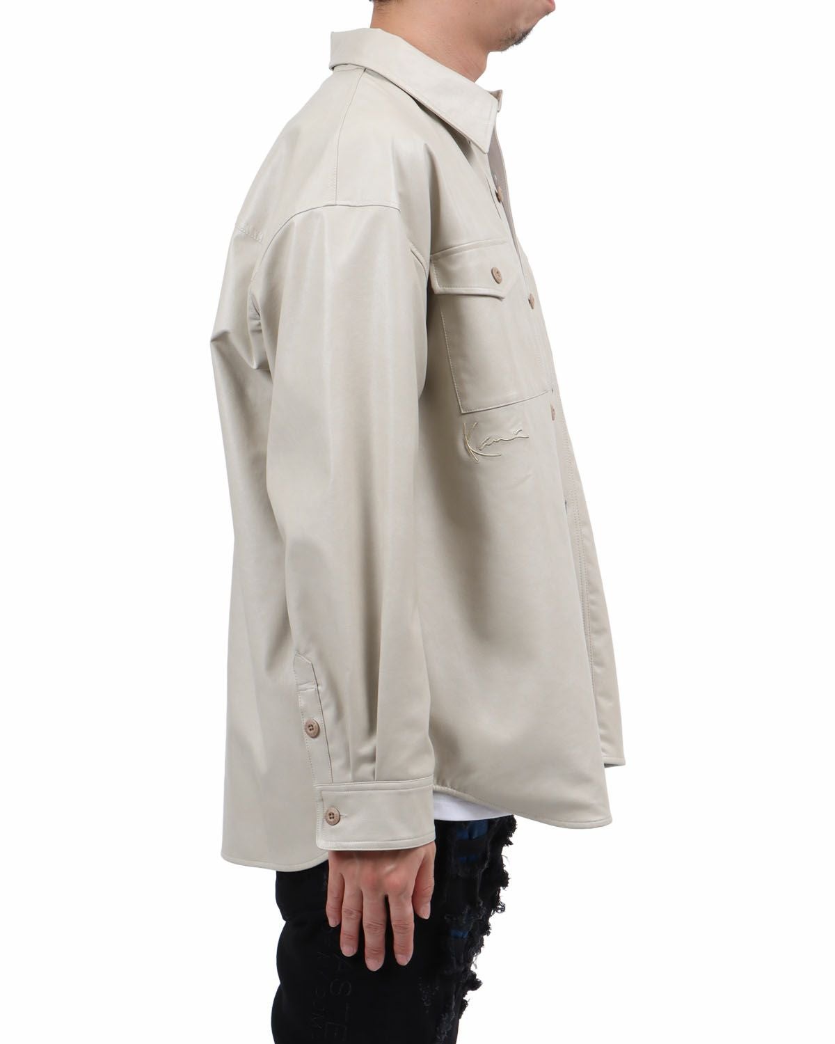 サンドベージュ：174cm62kg(Lサイズ着用)