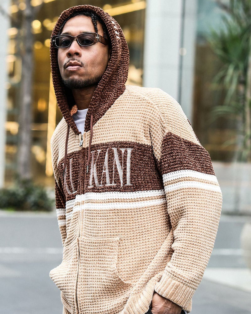 ベージュ：183cm(XLサイズ着用)