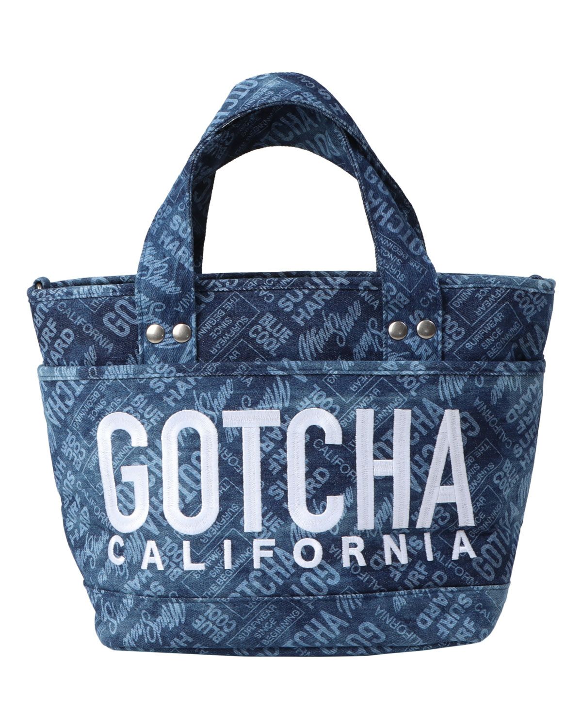 GOTCHA] 撥水 2WAY ロゴ総柄 デニム ミニ トートバッグ | PEET ONLINE