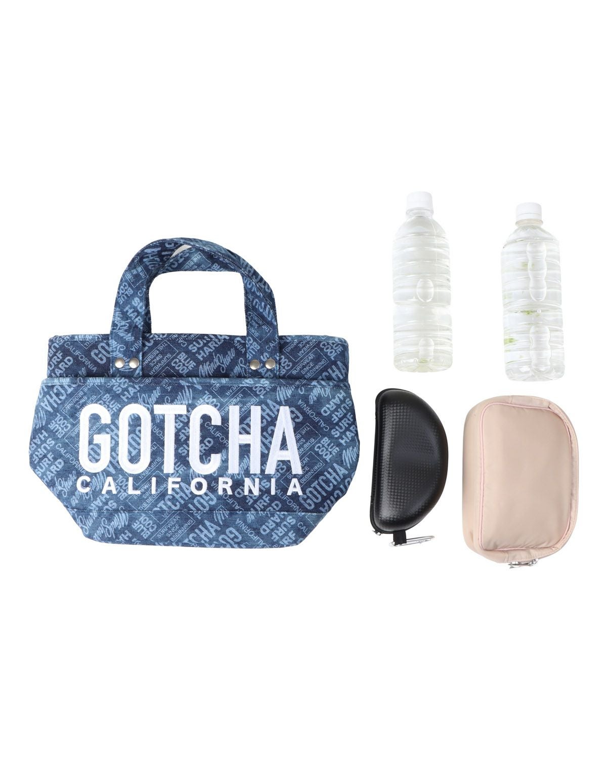 GOTCHA] 撥水 2WAY ロゴ総柄 デニム ミニ トートバッグ | PEET ONLINE