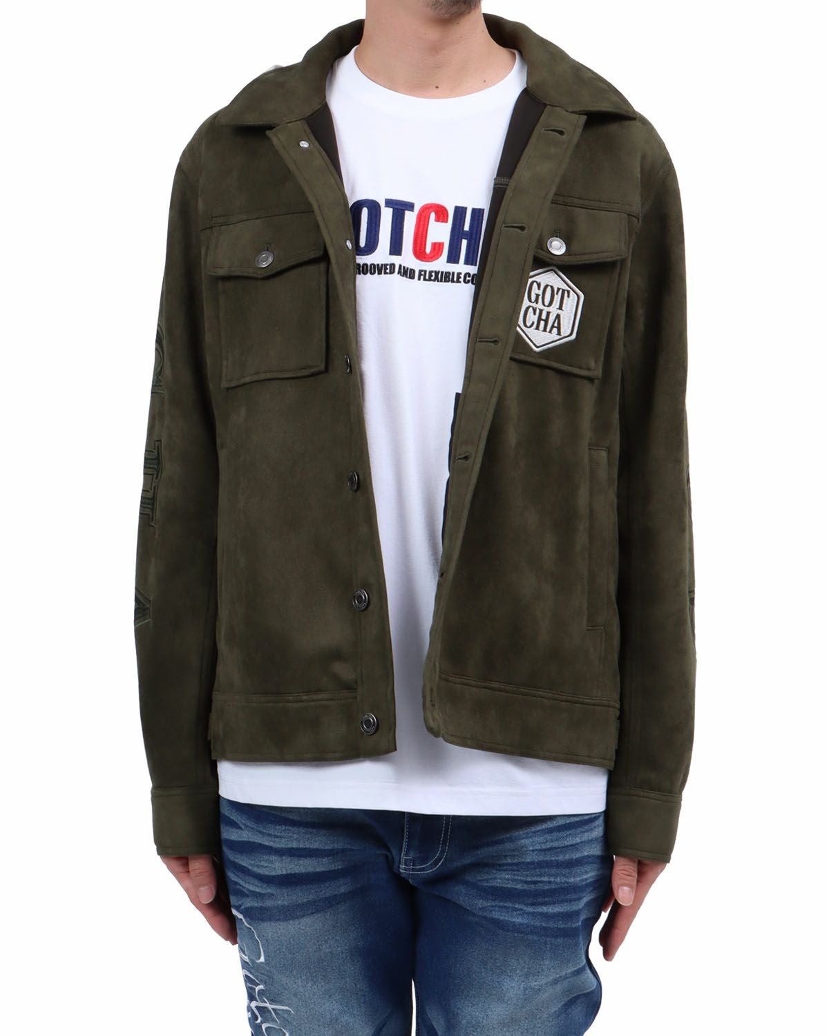 カーキ：174cm62kg(Lサイズ着用)フードあり仕様