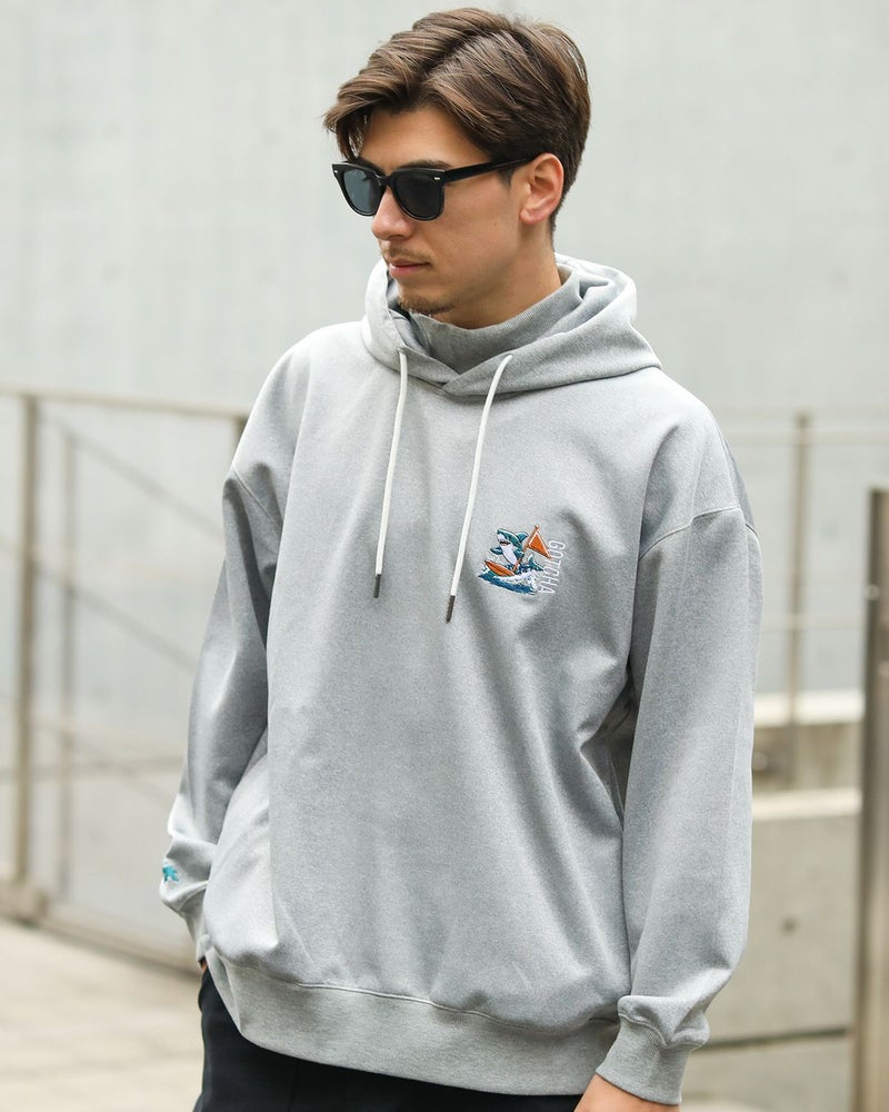 杢グレー：180cm/70kg(Lサイズ着用)