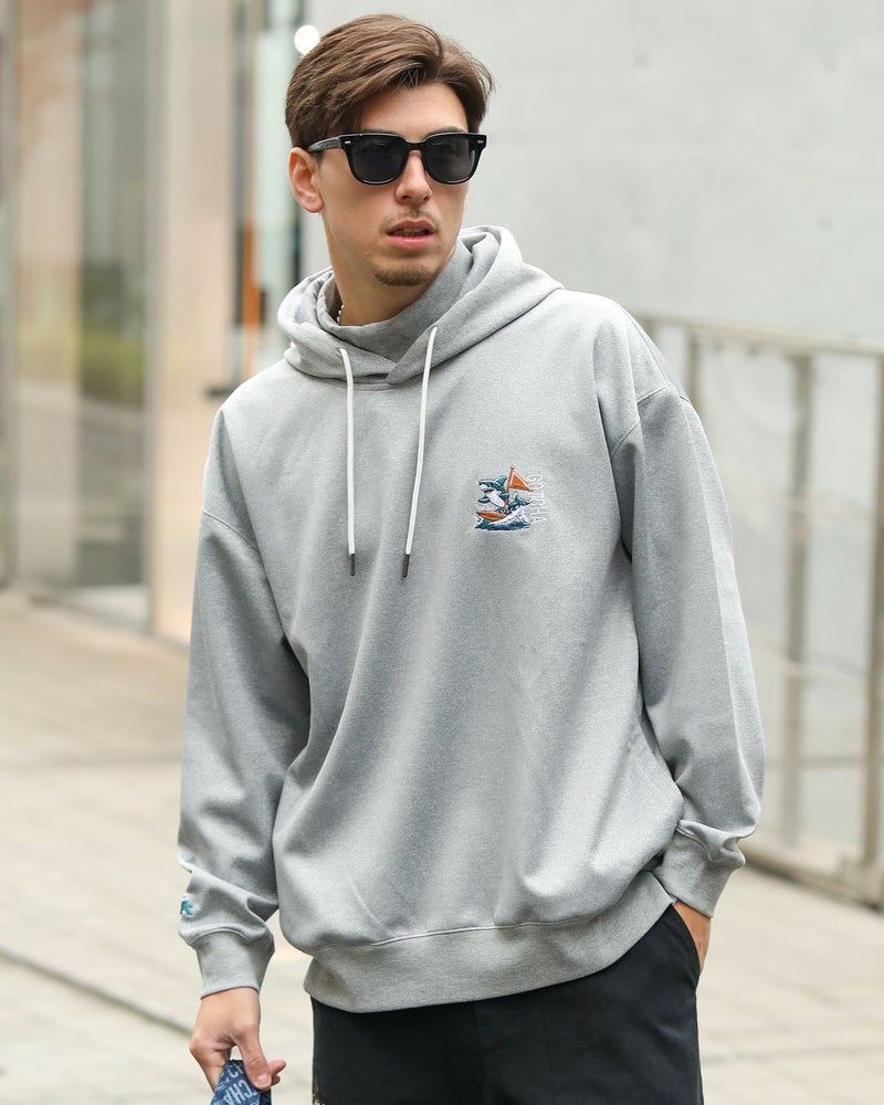 杢グレー：180cm/70kg(Lサイズ着用)