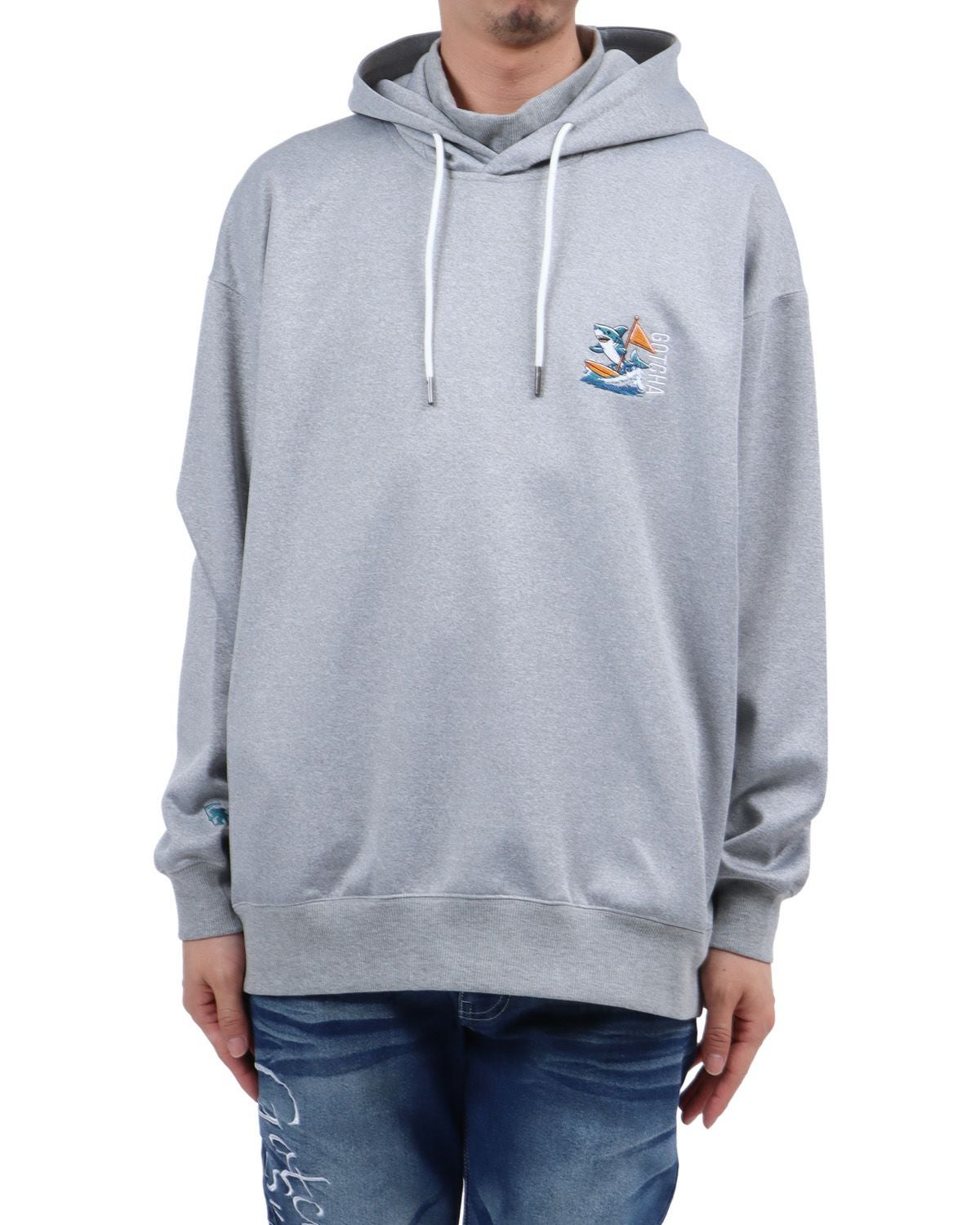 杢グレー：174cm62kg(Lサイズ着用)