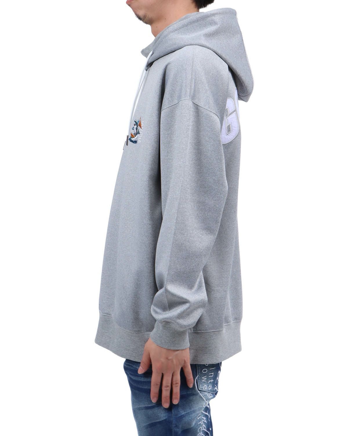 杢グレー：174cm62kg(Lサイズ着用)