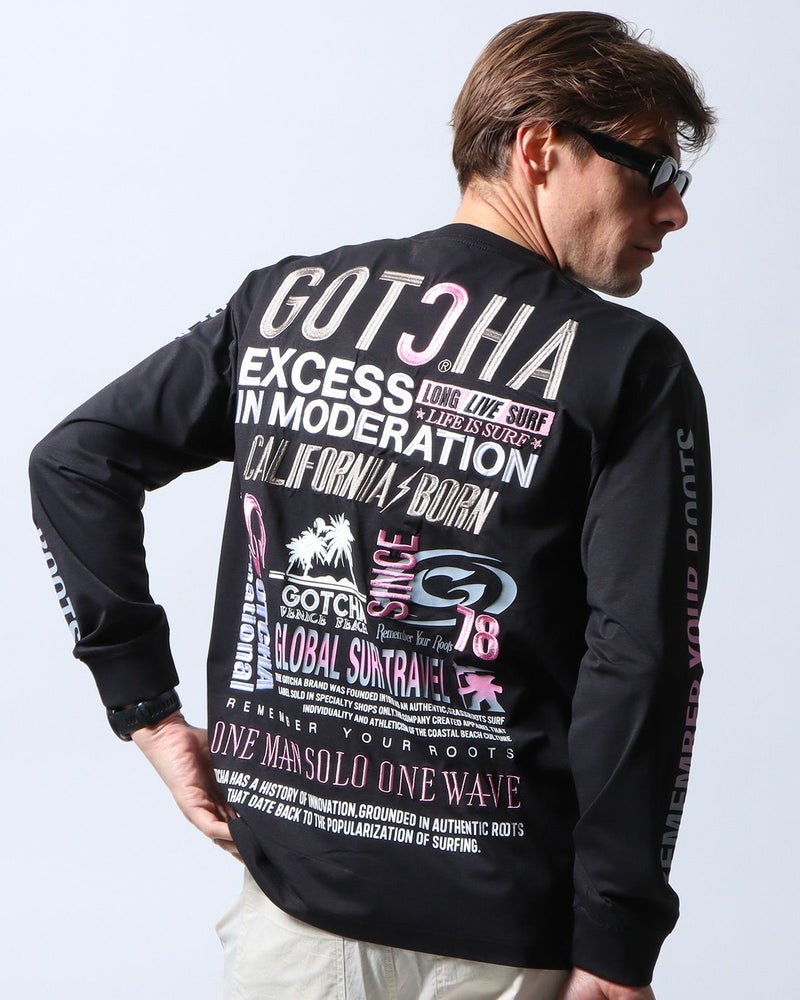 ブラック：183cm/70kg(Lサイズ着用)