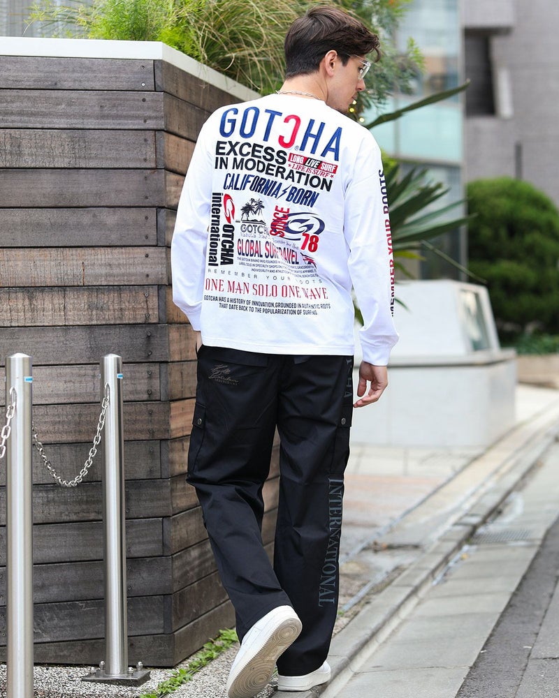 ホワイト：180cm/70kg(Lサイズ着用)