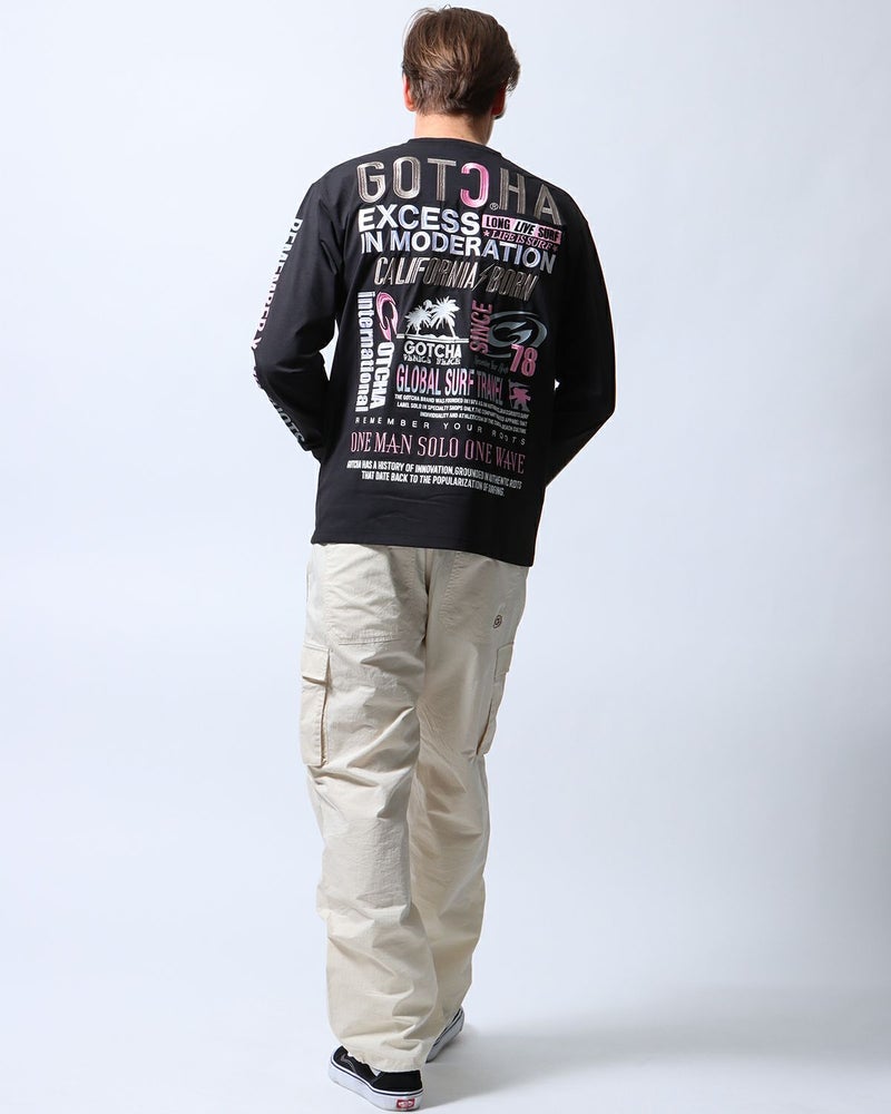 ブラック：183cm/70kg(Lサイズ着用)