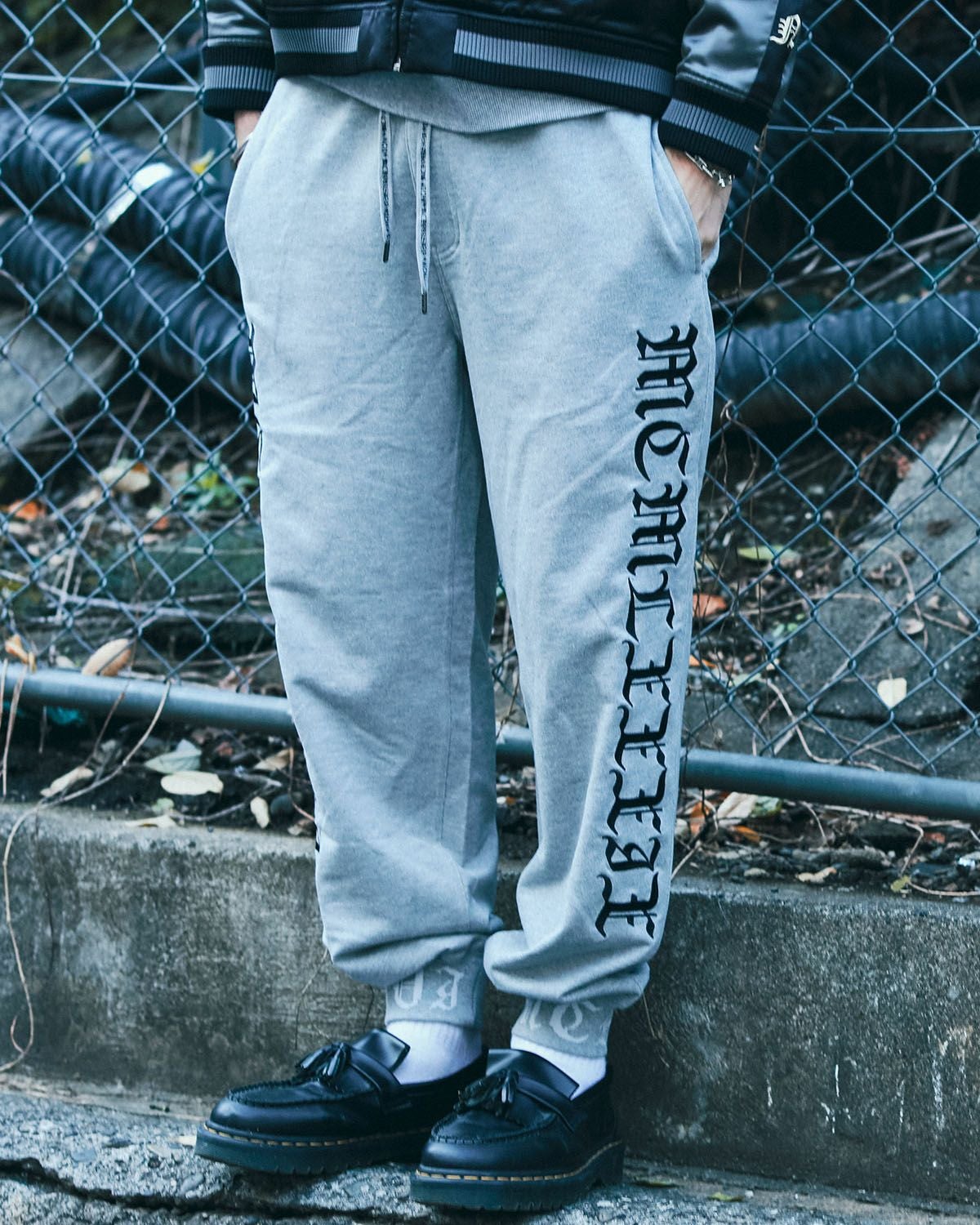 杢グレー:183cm(Lサイズ着用)