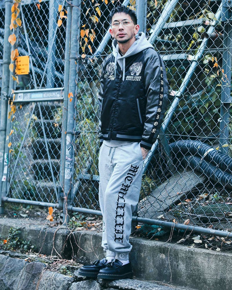 杢グレー:183cm(Lサイズ着用)