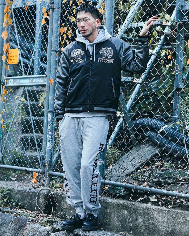 杢グレー:183cm(Lサイズ着用)