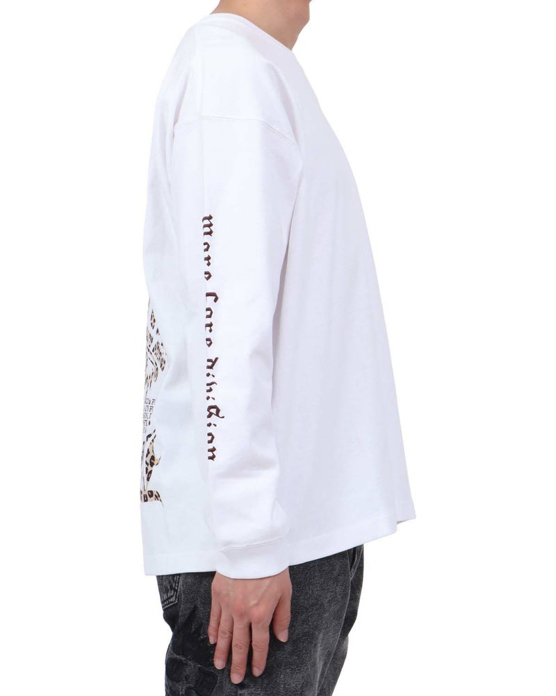 ホワイト：174cm62kg(Lサイズ着用)