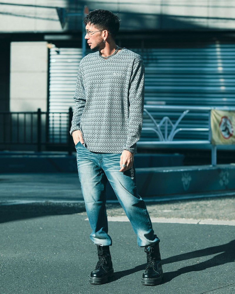 ネイビー:183cm(XLサイズ着用)