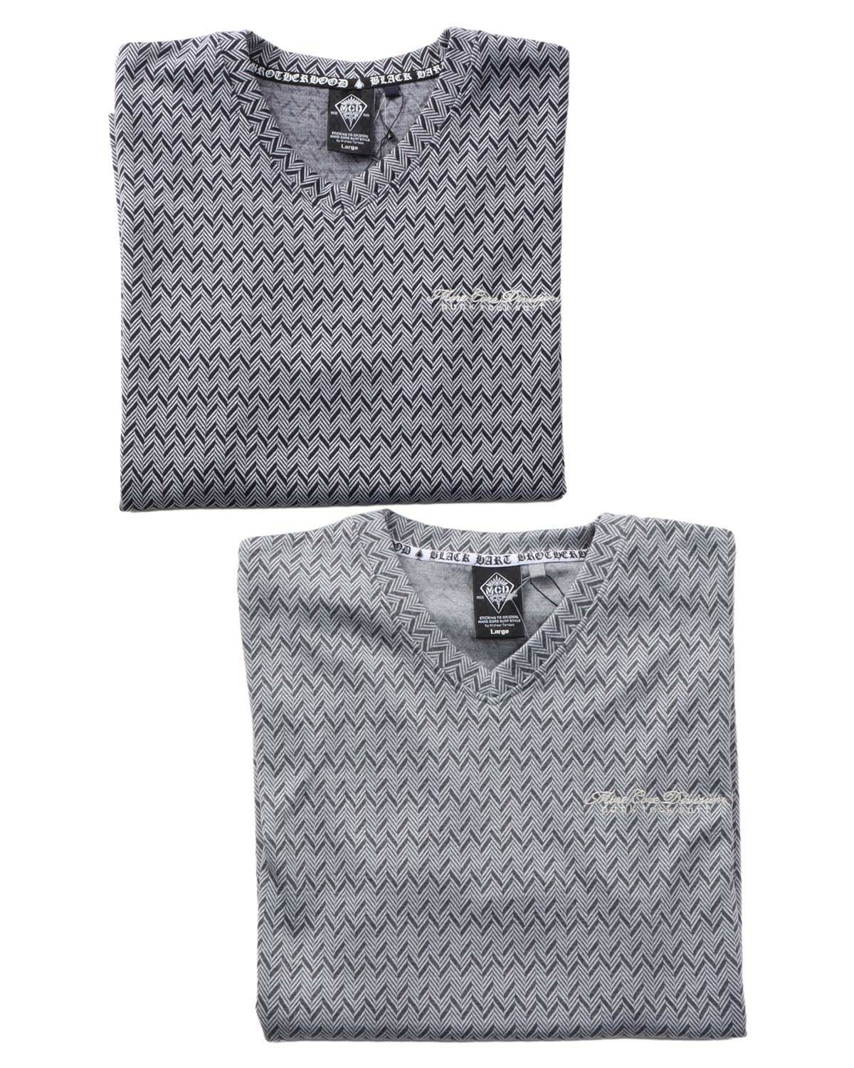 MCD] ジオメトリック ジャカード Vネック ロンT | PEET ONLINE STORE