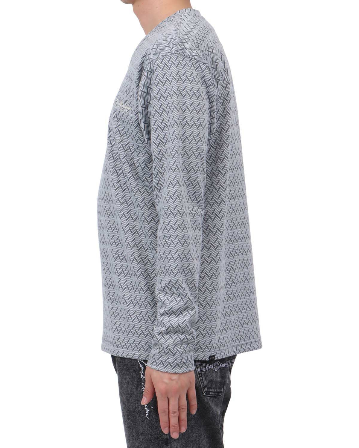 MCD] ジオメトリック ジャカード Vネック ロンT | PEET ONLINE STORE