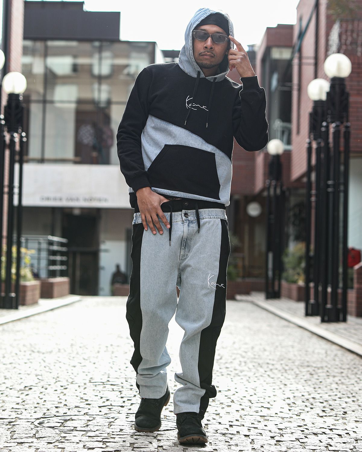 ブラック：183cm(Lサイズ着用)