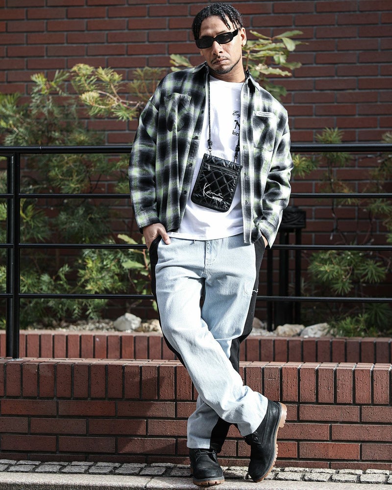 ブラック：183cm(Lサイズ着用)