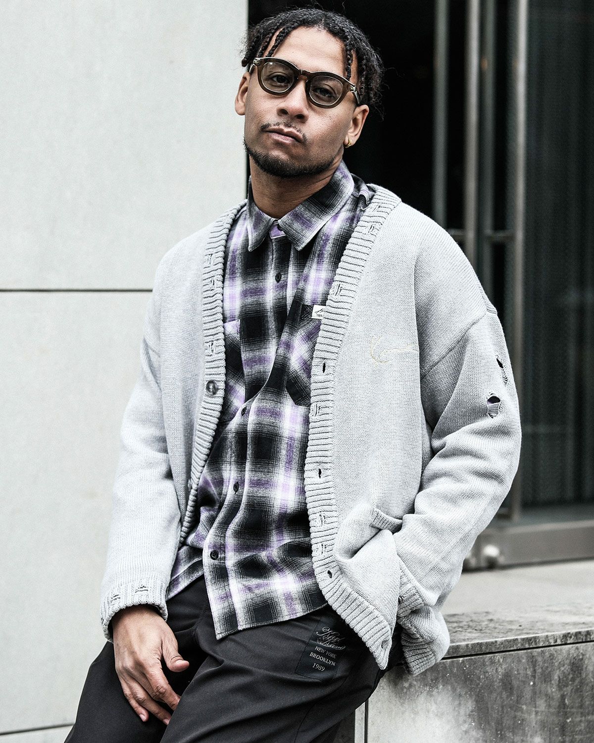 杢グレー：183cm(XLサイズ着用)