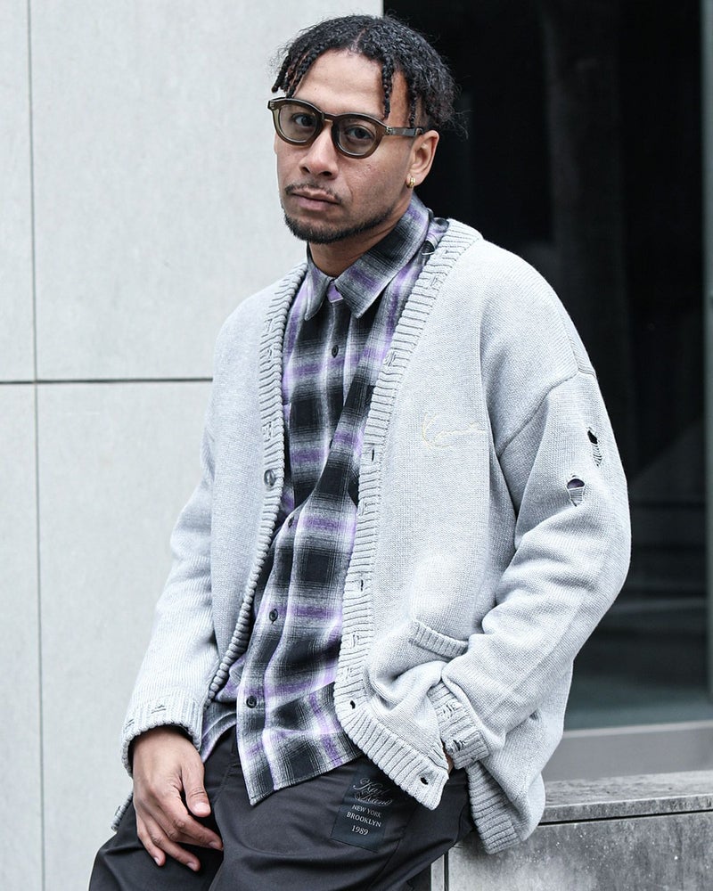 杢グレー：183cm(XLサイズ着用)