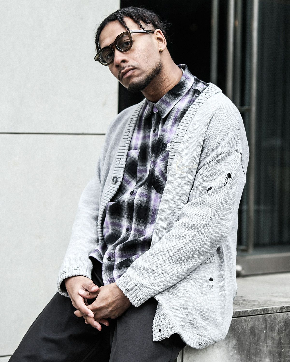Karl Kani] ダメージ カーディガン | PEET ONLINE STORE