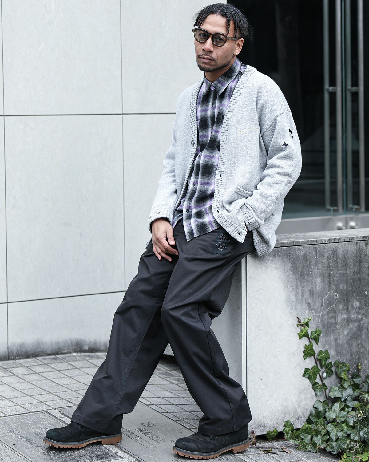 杢グレー：183cm(XLサイズ着用)