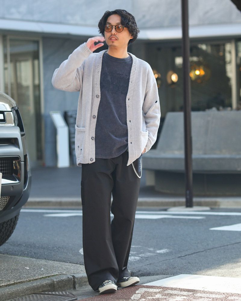 杢グレー：173cm/63kg(Mサイズ着用)