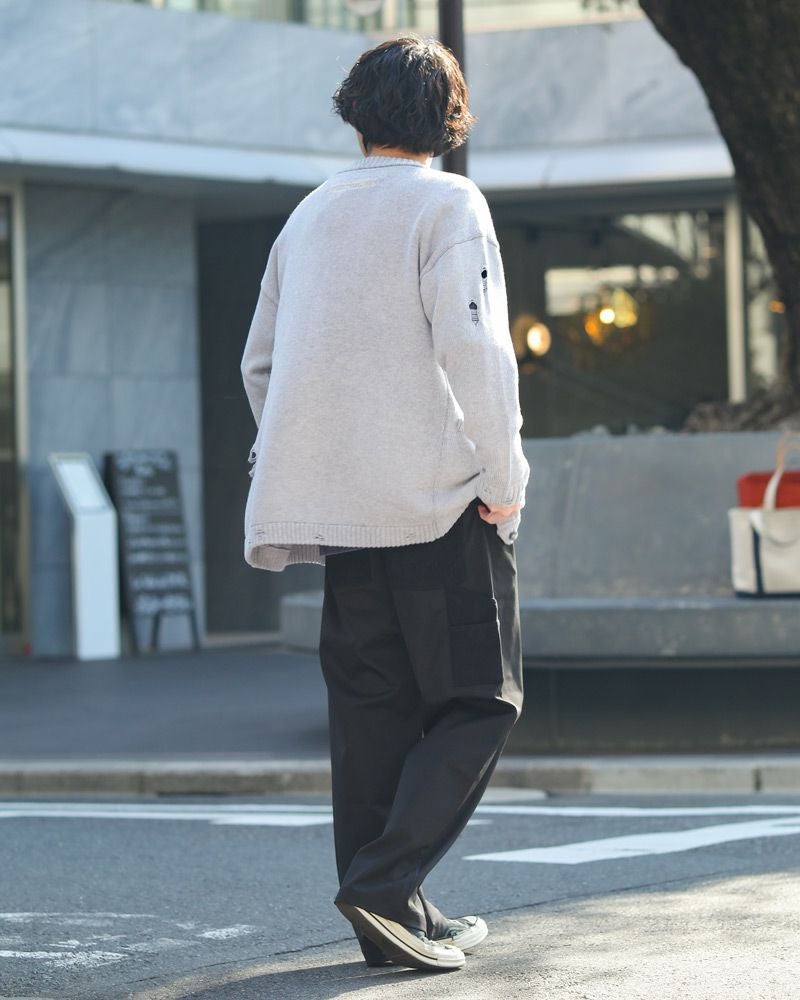 杢グレー：173cm/63kg(Mサイズ着用)