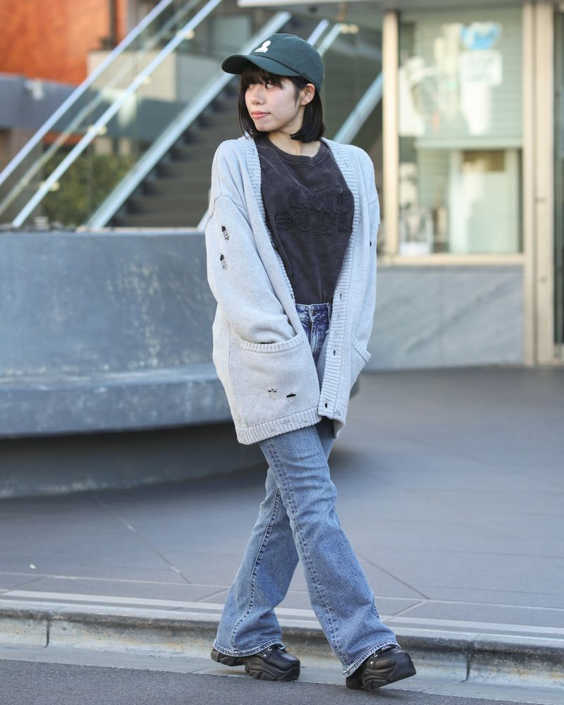 杢グレー：154cm(Mサイズ着用)