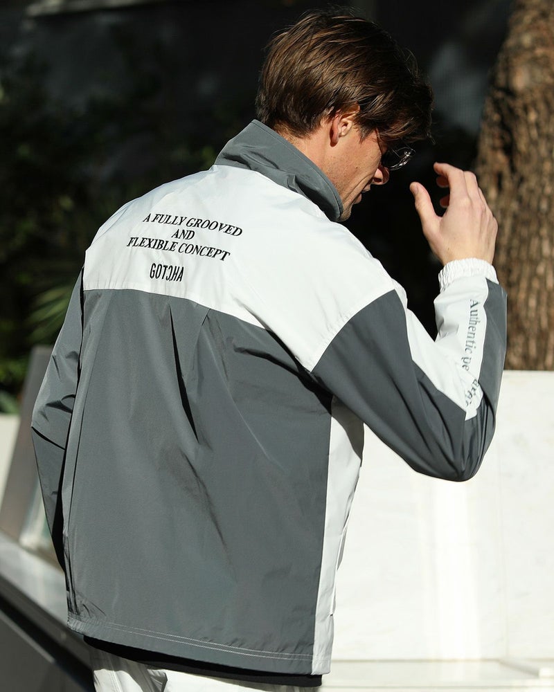 ホワイト：183cm/70kg(Lサイズ着用)