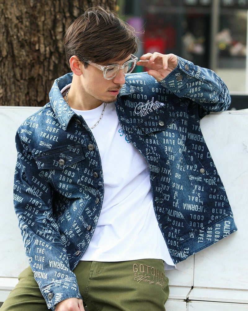 インディゴ：180cm/70kg(Lサイズ着用)