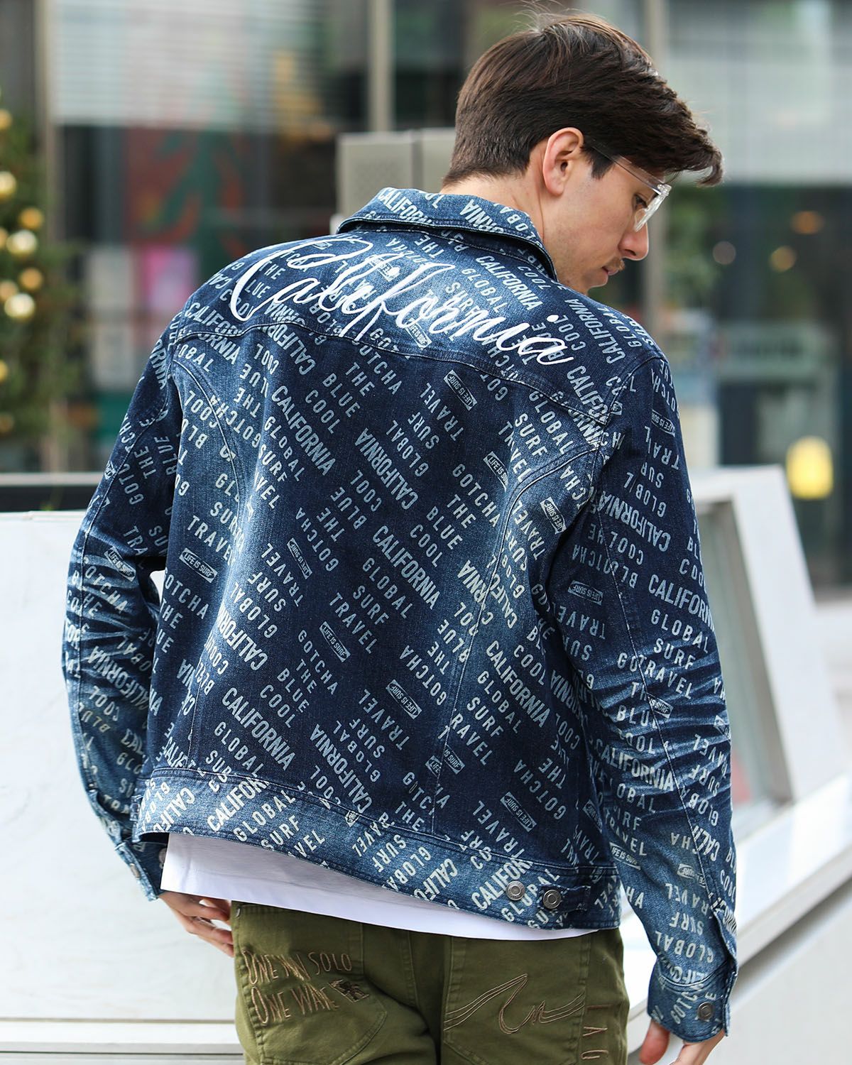 GOTCHA] ストレッチ 総柄 デニムジャケット | PEET ONLINE STORE