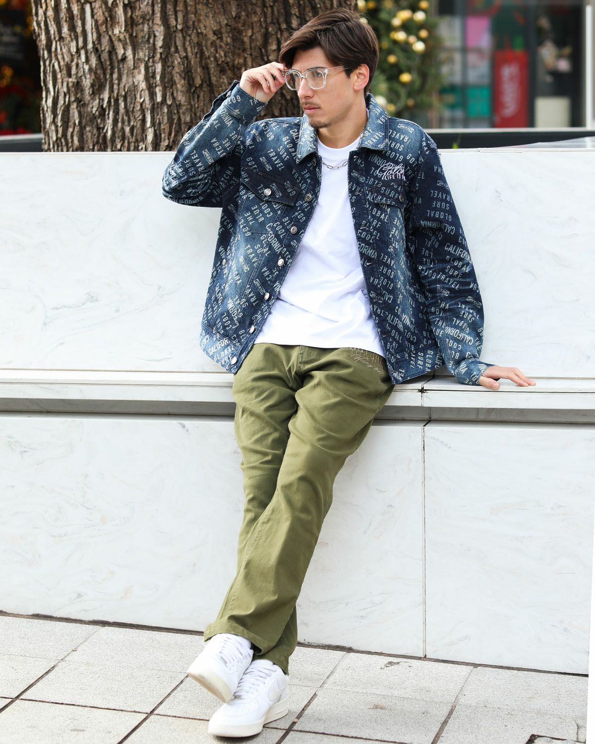 GOTCHA] ストレッチ 総柄 デニムジャケット | PEET ONLINE STORE