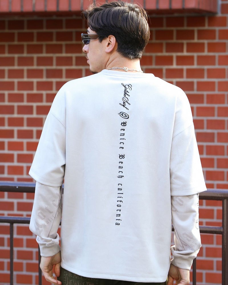 サンドベージュ：180cm/70kg(Lサイズ着用)