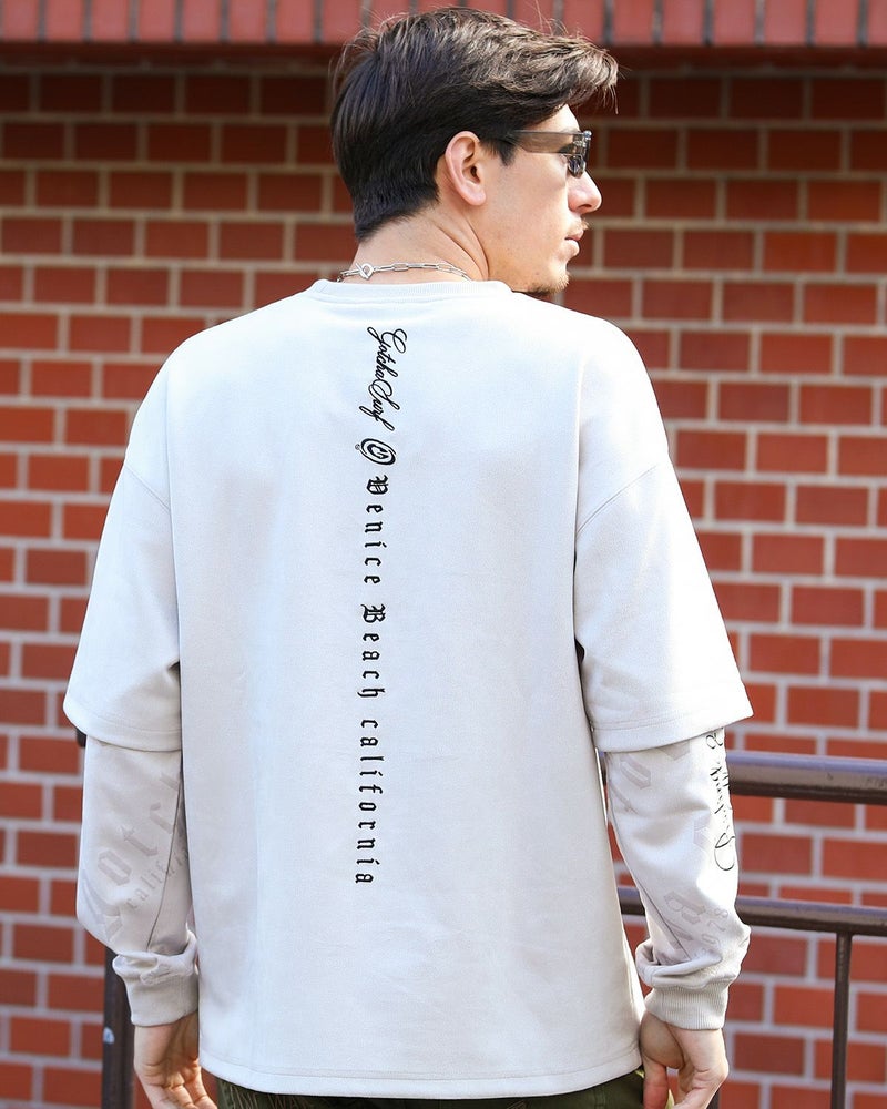 サンドベージュ：180cm/70kg(Lサイズ着用)