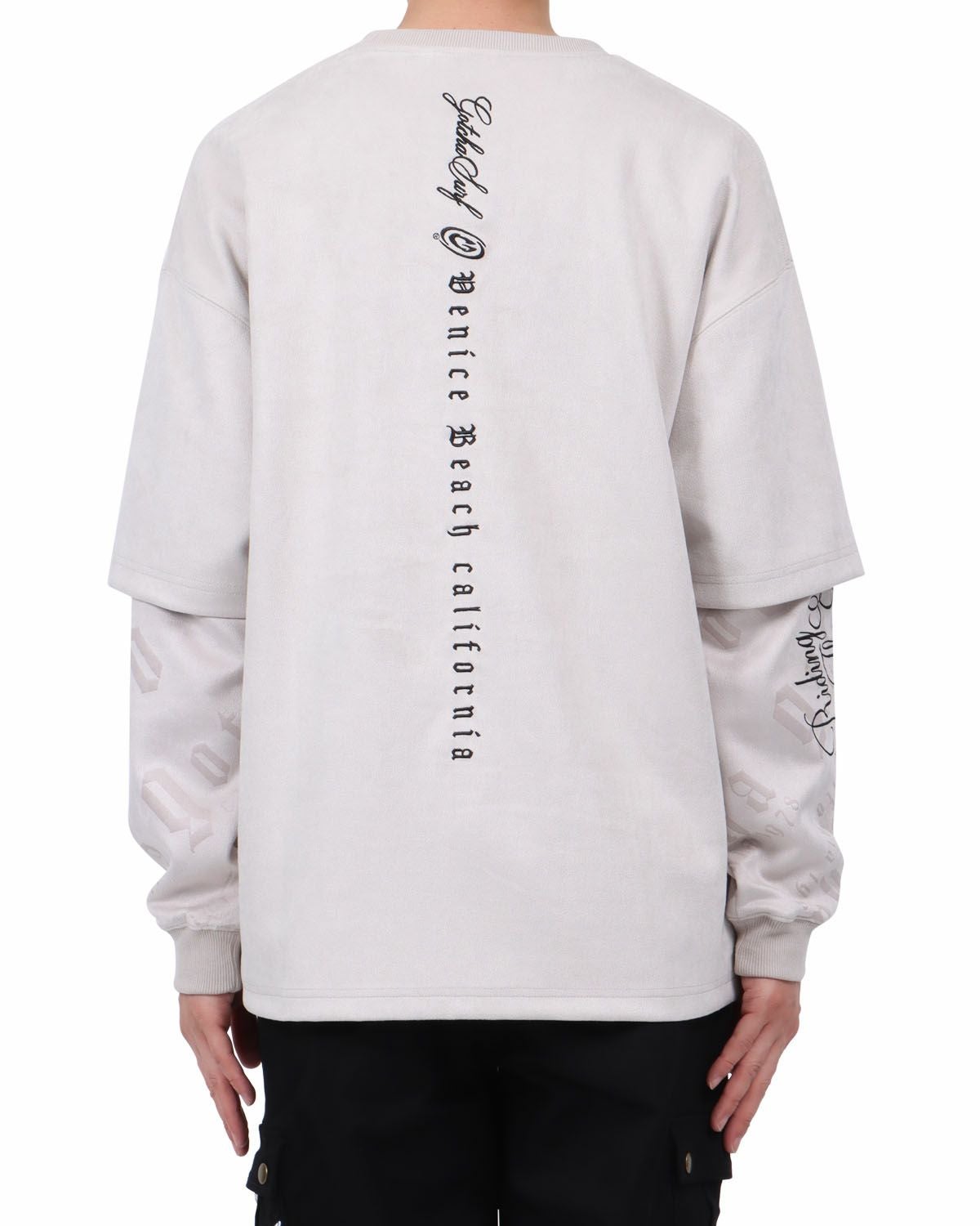 サンドベージュ：174cm62kg(Lサイズ着用)