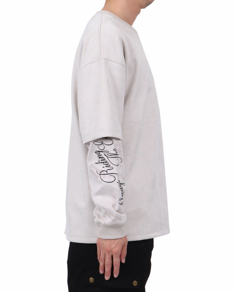 サンドベージュ：174cm62kg(Lサイズ着用)