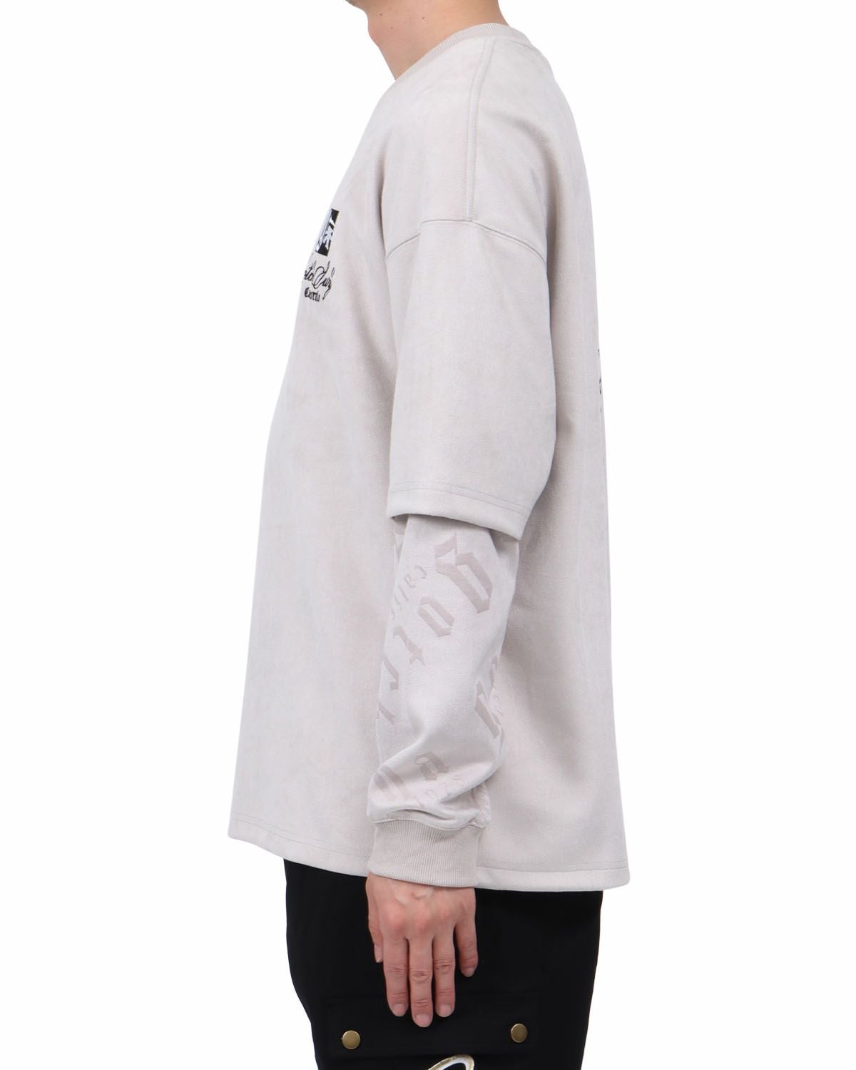 サンドベージュ：174cm62kg(Lサイズ着用)