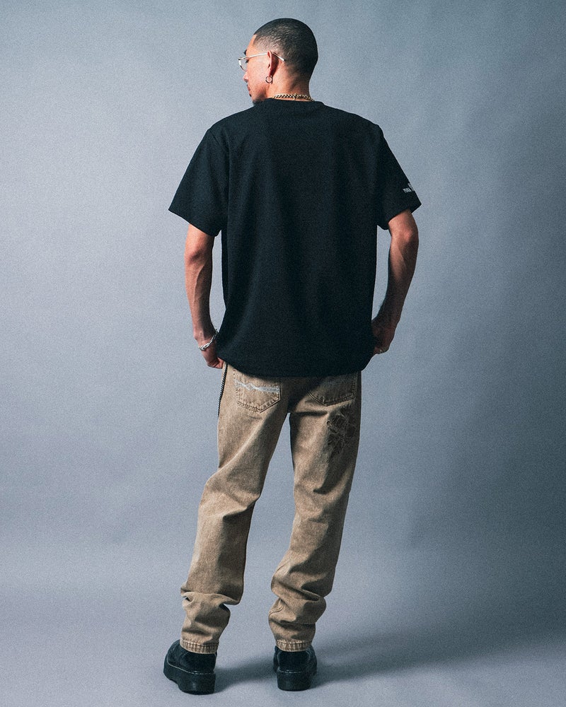 ベージュ：183cm(Lサイズ着用)