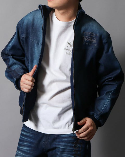 インディゴ：178cm/75kg(Lサイズ着用)