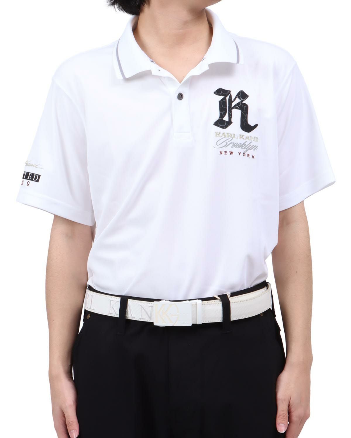 Karl Kani GOLF] ドライ UVカット クロコロゴ使い ベーシック ポロ