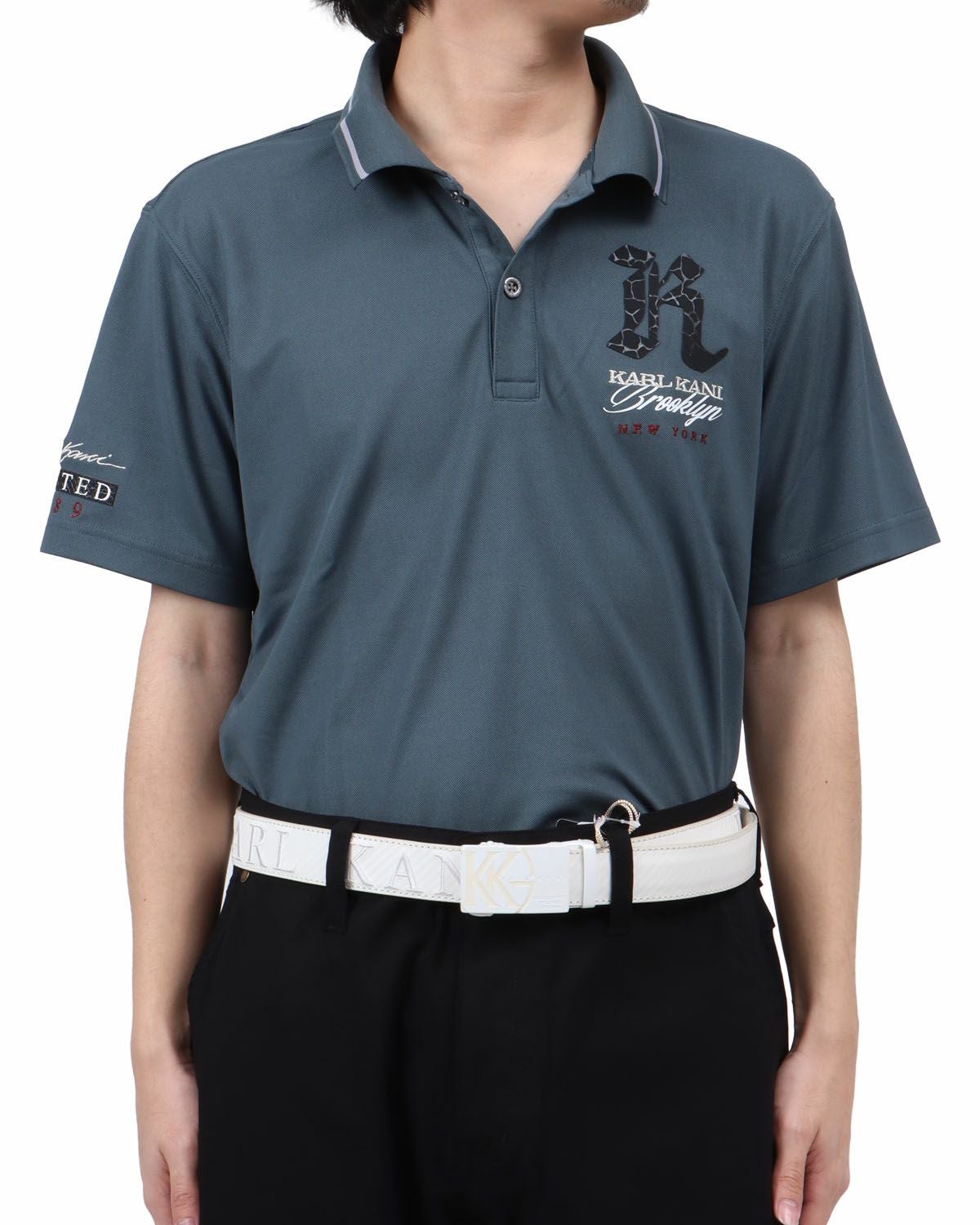 Karl Kani GOLF] ドライ UVカット クロコロゴ使い ベーシック ポロ